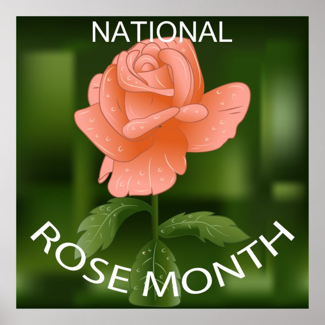 National Rose Month Poster (Front)