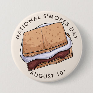 National S’Mores Day 7.5 Cm Round Badge