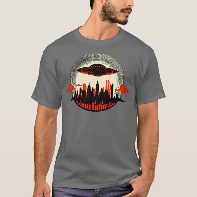 National Science Fiction Day UFO T-Shirt (Front)