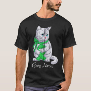 National Scoliosis Awareness Month Green Ribbon Cu T-Shirt