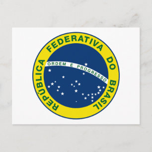National Seal of Brazil Postcard