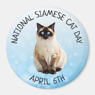 National Siamese Cat Day April 6th Magnet