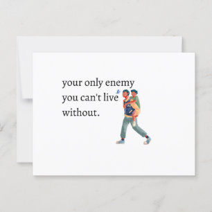 National Siblings Day Brothers Postcard