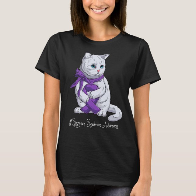 National Sjogren's Syndrome Awareness Month Purple T-Shirt (Front)