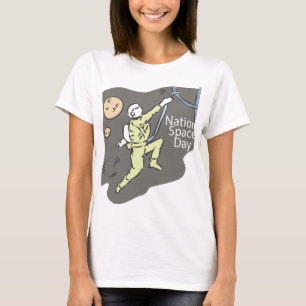 National Space Day Sign T-Shirt