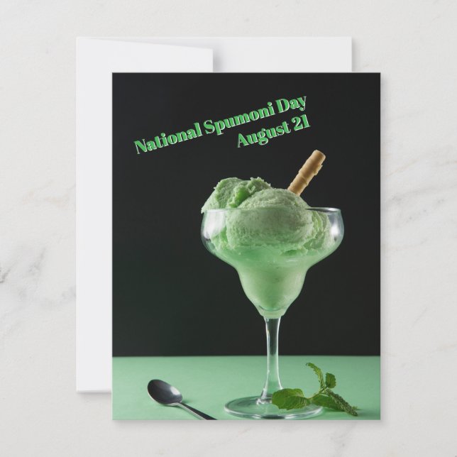 National Spumoni Day Card (Front)