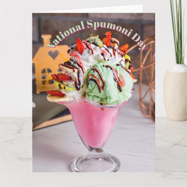 National Spumoni Day Card (Front)