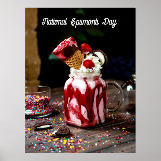 National Spumoni Day Poster