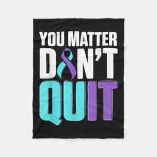 National Suicide Prevention Awareness Month Warrio Fleece Blanket