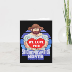 National Suicide Prevention Month Concerned Dad Lo Card