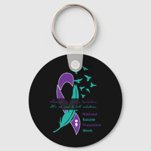 National Suicide Prevention Week Quote Premium  Key Ring