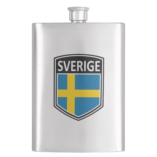 National - Sverige Hip Flask (Front)