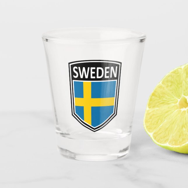 National - Sweden Shot Glass (Front)