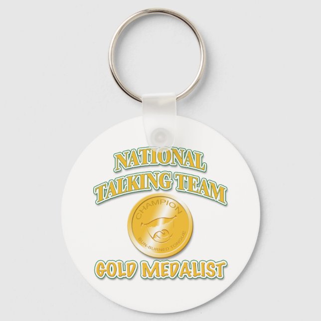National Talking Team Gold Medallist Key Ring (Front)