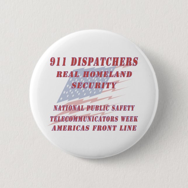 National Telecommunicators Week Americas Front Lin 6 Cm Round Badge (Front)