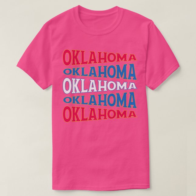 NATIONAL TEXT ART OKLAHOMA T-Shirt (Design Front)