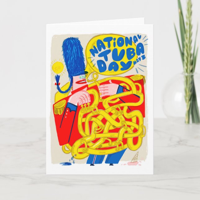 National Tuba Day May 3rd Card (Front)