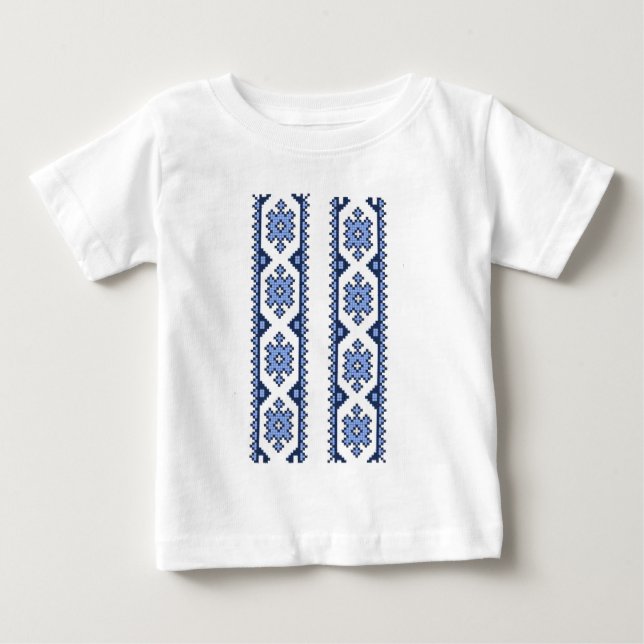 national Ukrainian embroidery ornaments Baby T-Shirt (Front)