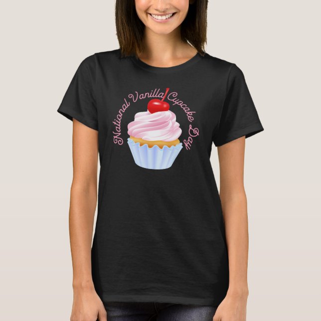 National Vanilla Cupcake Day, cherry on top (Front)