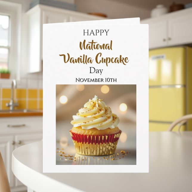 National Vanilla Cupcake Day | November 10th Card (Creator Uploaded)