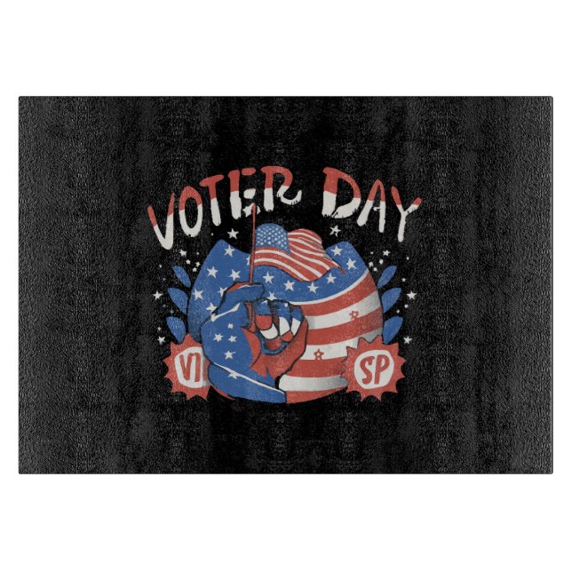 National Voter Registration Day Cutting Board (Front)