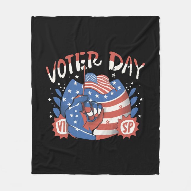 National Voter Registration Day Fleece Blanket (Front)