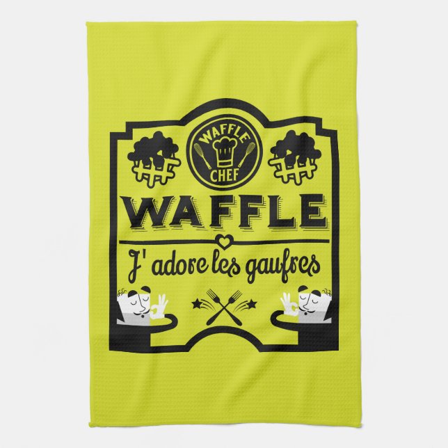 National Waffle Day Tea Towel (Vertical)