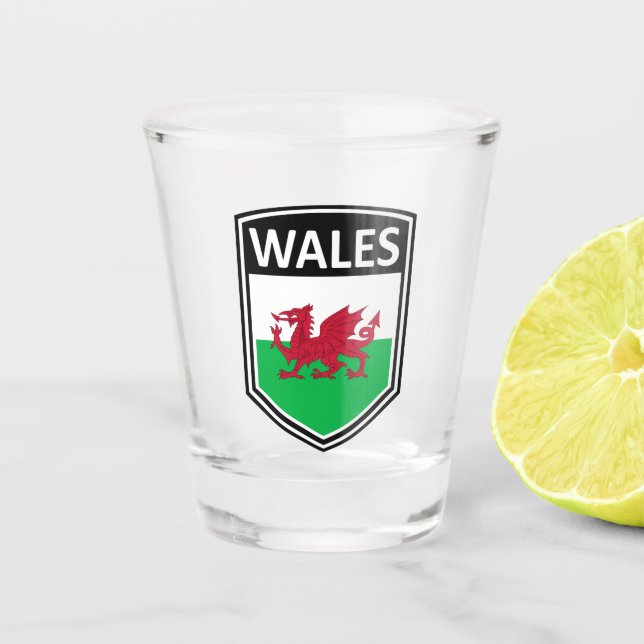 National - Wales Shot Glass (Front)