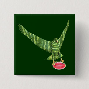 National Watermelon Day Eagle 15 Cm Square Badge