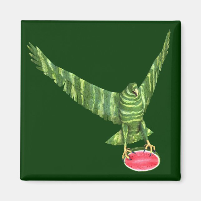 National Watermelon Day Eagle Magnet (Front)