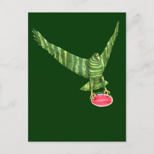National Watermelon Day Eagle Postcard