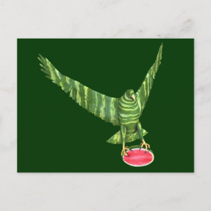 National Watermelon Day Eagle Postcard