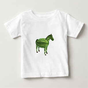 National Watermelon Day Horse Baby T-Shirt