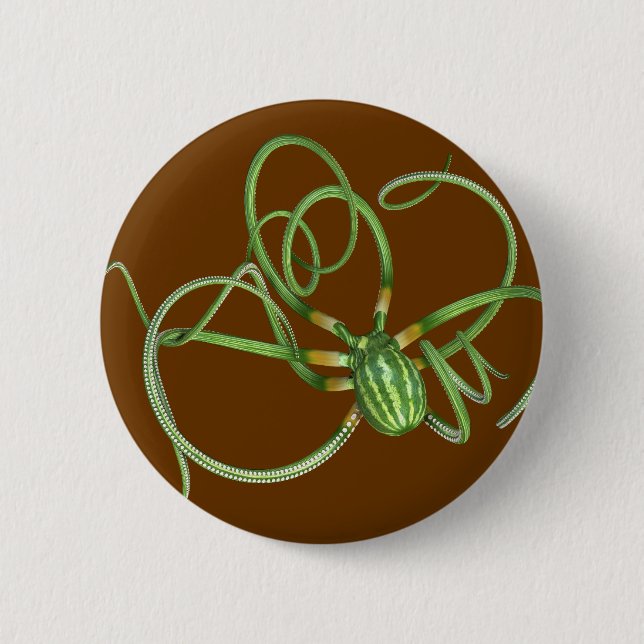 National Watermelon Day Octopus 6 Cm Round Badge (Front)