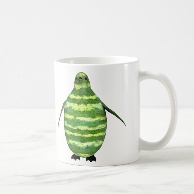 National Watermelon Day Penguin Coffee Mug (Right)