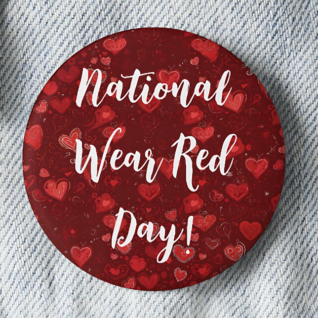 National Wear Red Day Button (Creator Uploaded)
