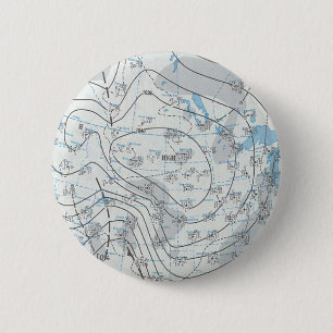 National Weather Map 6 Cm Round Badge