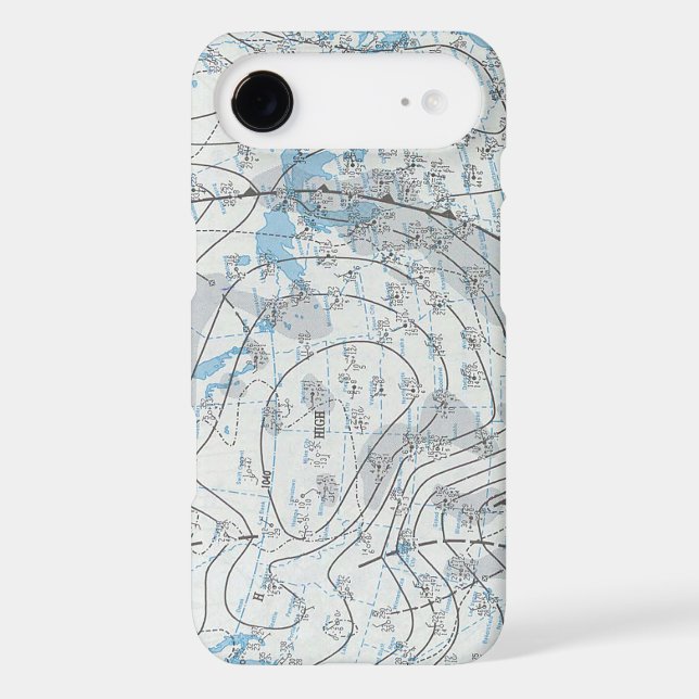 National Weather Map Case-Mate iPhone Case (Back)