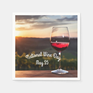 National Wine Day Napkin