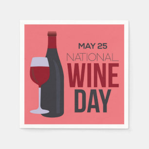 National Wine Day Napkin