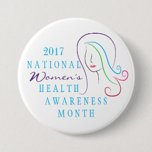 National Women's Health Awareness 7.5 Cm Round Badge