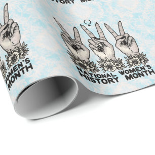 National Women's History Month Feminist women Wrapping Paper