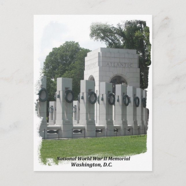 National World War II Memorial Postcard (Front)