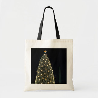 National Xmas Tree & Washington Monument at Night Tote Bag