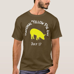 National Yellow Pig Day Premium  T-Shirt