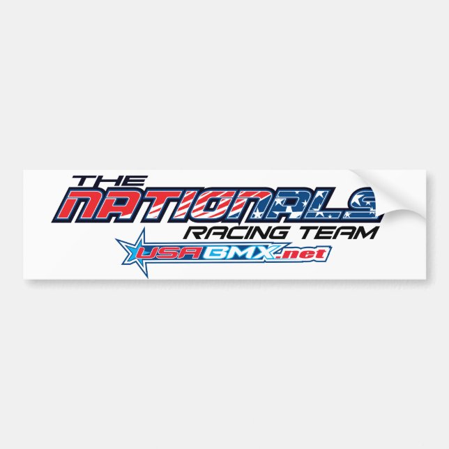 nationals logo bumper sticker (Front)