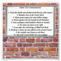 Native 10 Commandments Photo Enlargement Paper