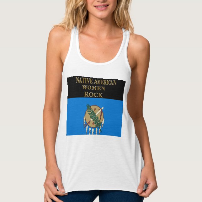 NATIVE AMERICA WOMEN ROCK SINGLET (Front)