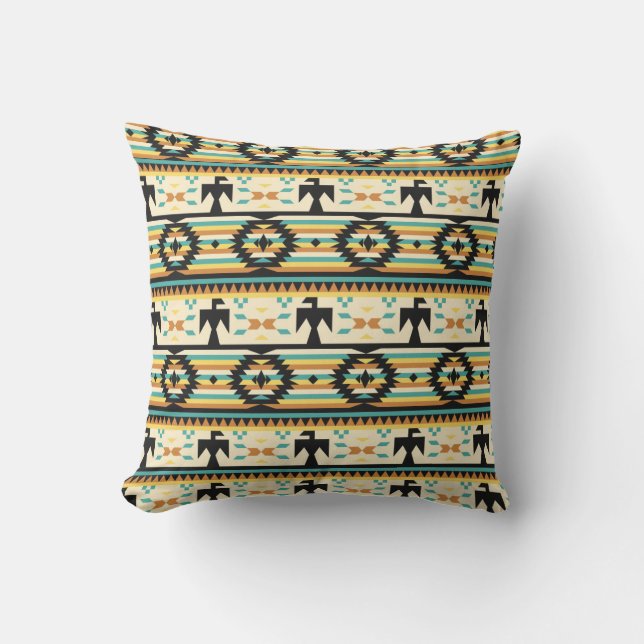 Native americal pattern cushion (Front)