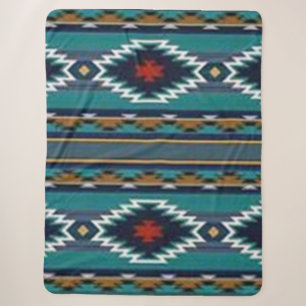 Native American #8 (Simulated) Sherpa Blanket